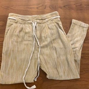 FREE PEOPLE comfy Striped cotton Pants/Joggers